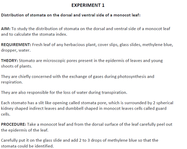 Biology class11 experiment_1 image1