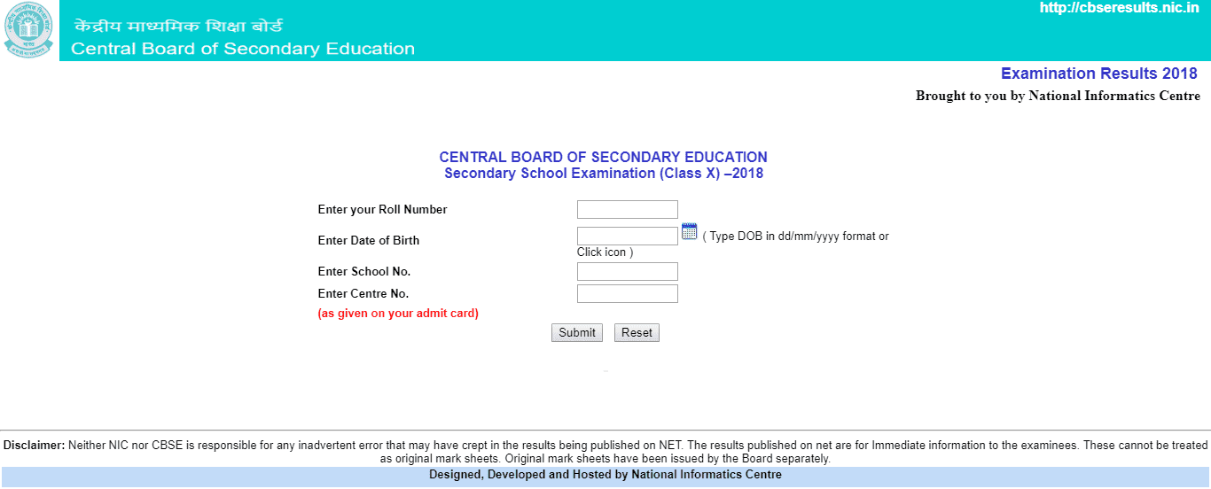 CBSE Class 10 Result 2018 Declared