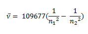 Hydrogen emission spectrum Eq 2