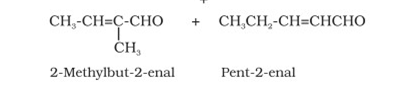 Cross aldol condensation