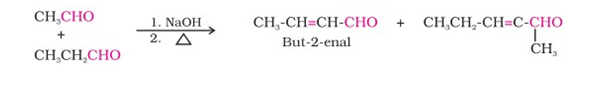 Cross aldol condensation