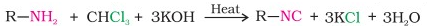 Carbylamine reaction