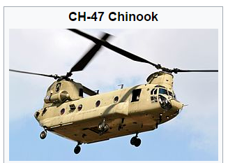 Chinook heavy-lift helicopters