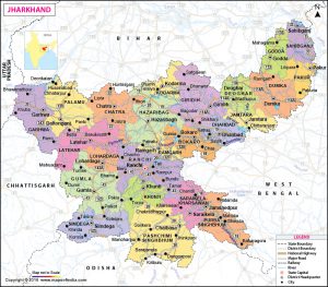 Jharkhand Political Map