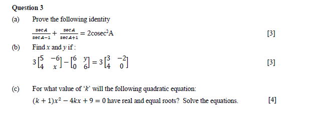 Question Paper Analysis Maths 2018