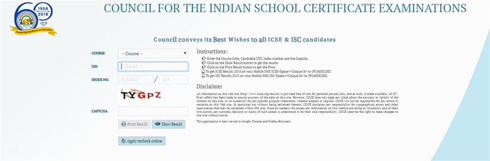 ISC and ICSE Result 2018