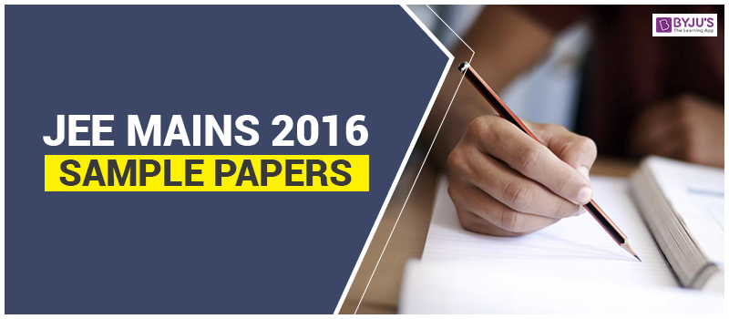 JEE Mains 2016 Sample Paper