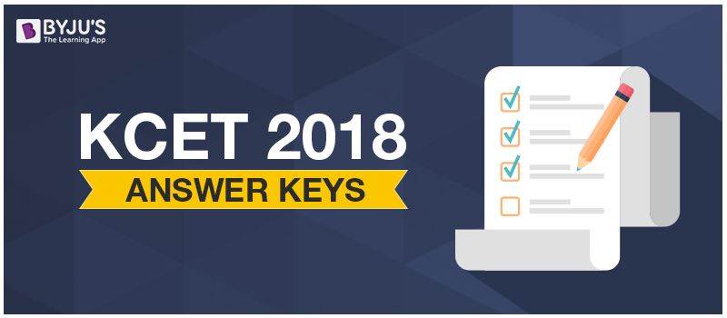 KCET 2018 Answer keys