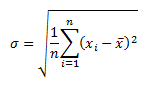 Standard Deviation Formula