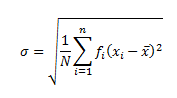 Standard Deviation Formula