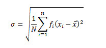 Standard Deviation Formula