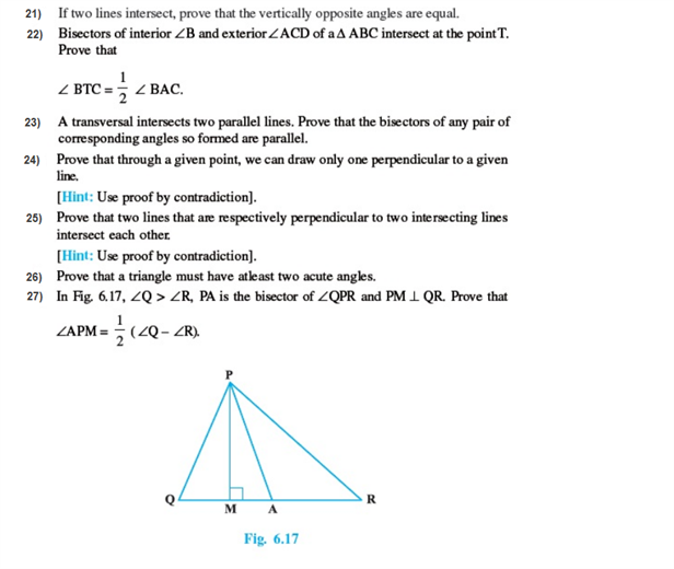 Important questions for class 9 maths Chapter 6 Lines and Angles