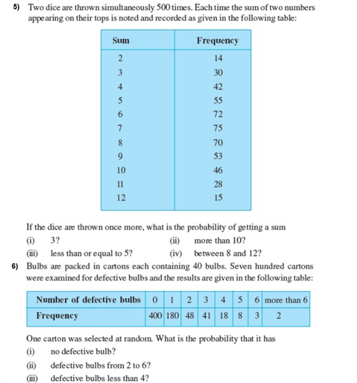 Important Questions for Class 9 Maths Chapter 15 Probability (With ...