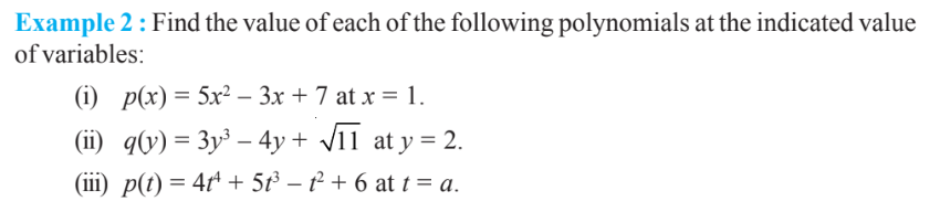 Polynomials Class 9 Polynomials Class 9