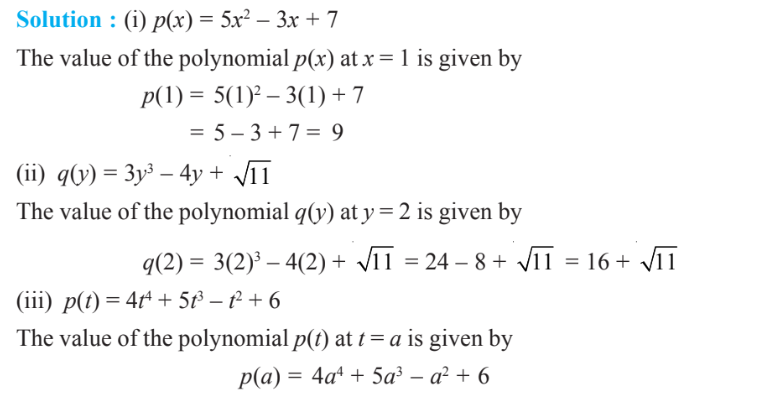 Polynomials Class 9 Polynomials Class 9