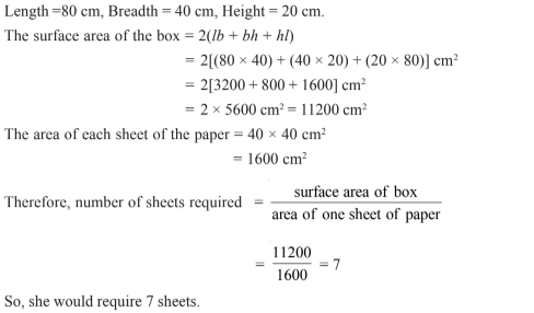 Surface Area and Volume Class 9 Chapter 13 Notes