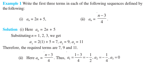 sequences and series class 11 chapter 9 notes and examples sequences and series