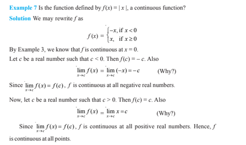 Continuity And Differentiability For Class 12