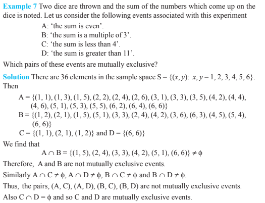 case study questions probability class 11