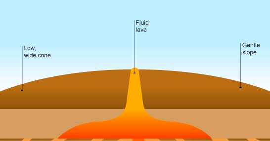 Shield volcanoes 