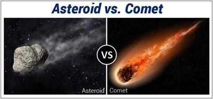 Difference Between Asteroid And Comet