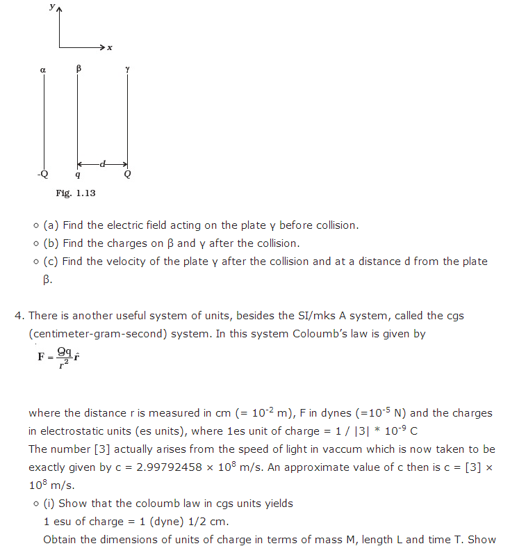 important questions class 12 physics chapter 1 electric charges fields 4