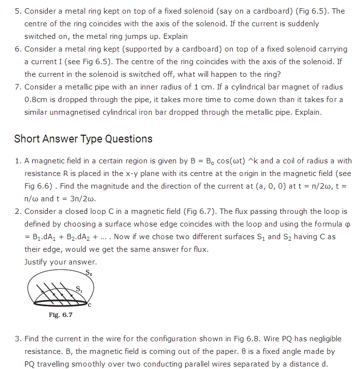 important questions class 12 physics chapter 6 electromagnetic induction 2