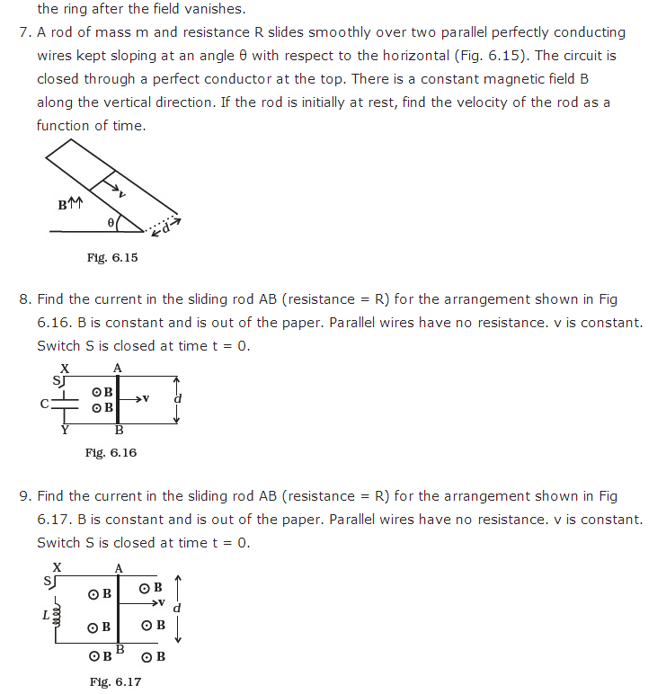 important questions class 12 physics chapter 6 electromagnetic induction 6