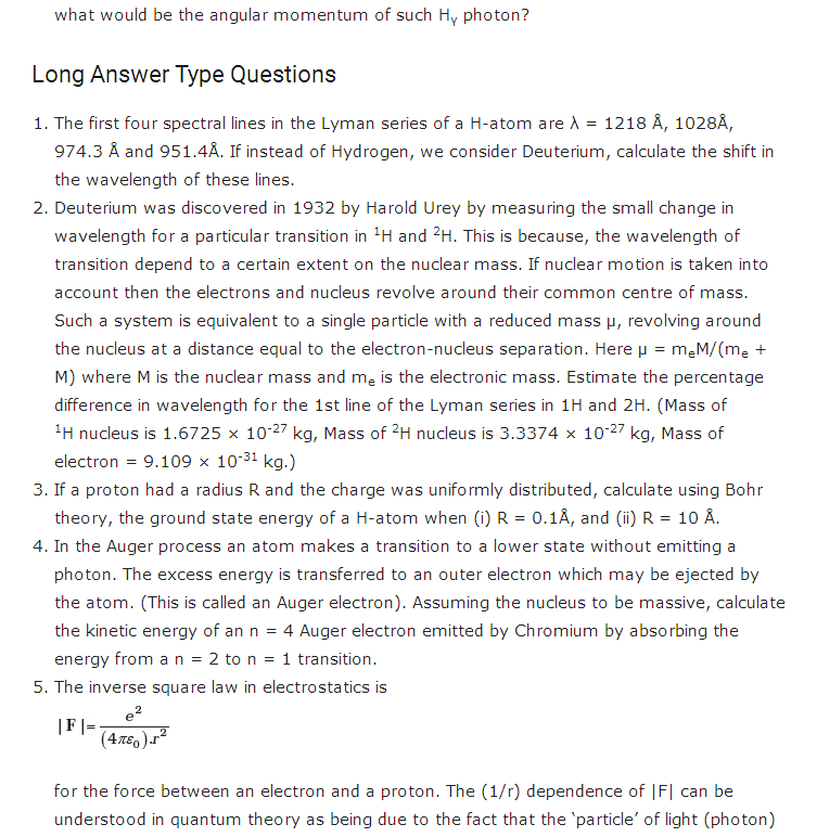 important questions class 12 physics chapter 12 atoms 2