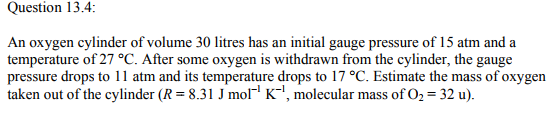  Physics Numericals Class 11 Chapter 13 8