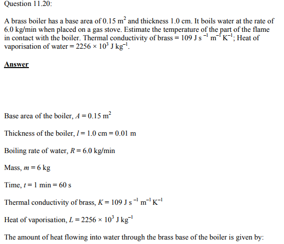 Physics Numericals Class 11 Chapter 11 63