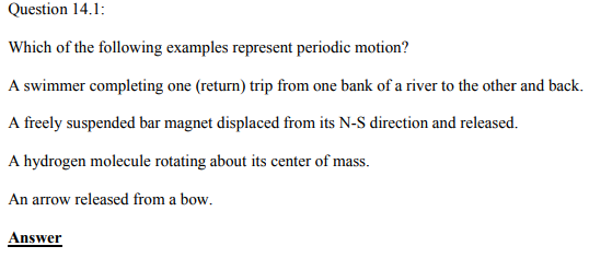 Physics Numericals Class 11 Chapter 14 1