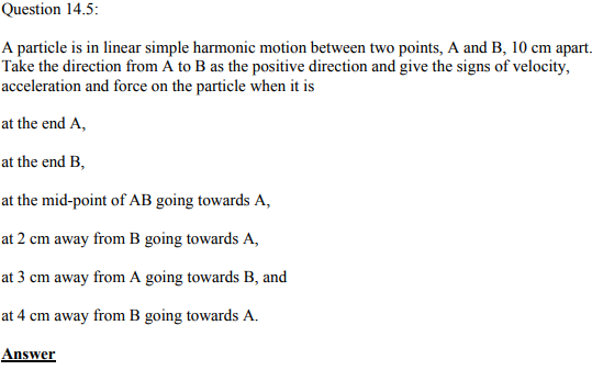 Physics Numericals Class 11 Chapter 14 14