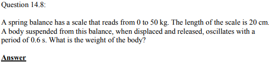 Physics Numericals Class 11 Chapter 14 25