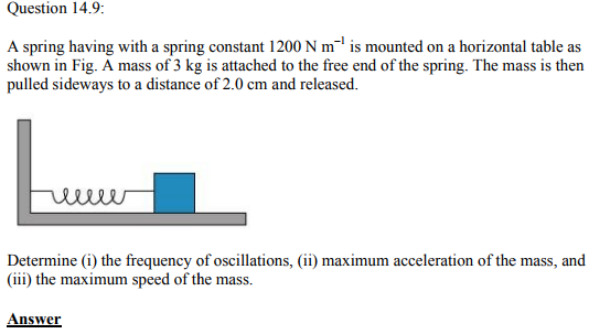 Physics Numericals Class 11 Chapter 14 28