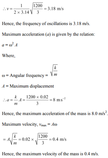 Physics Numericals Class 11 Chapter 14 30