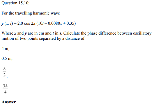 Physics Numericals Class 11 Chapter 15 31