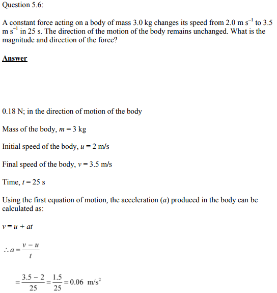 Physics Numericals Class 11 Chapter 5 13