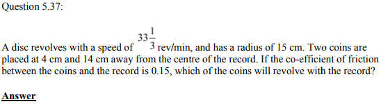 Physics Numericals Class 11 Chapter 5 116