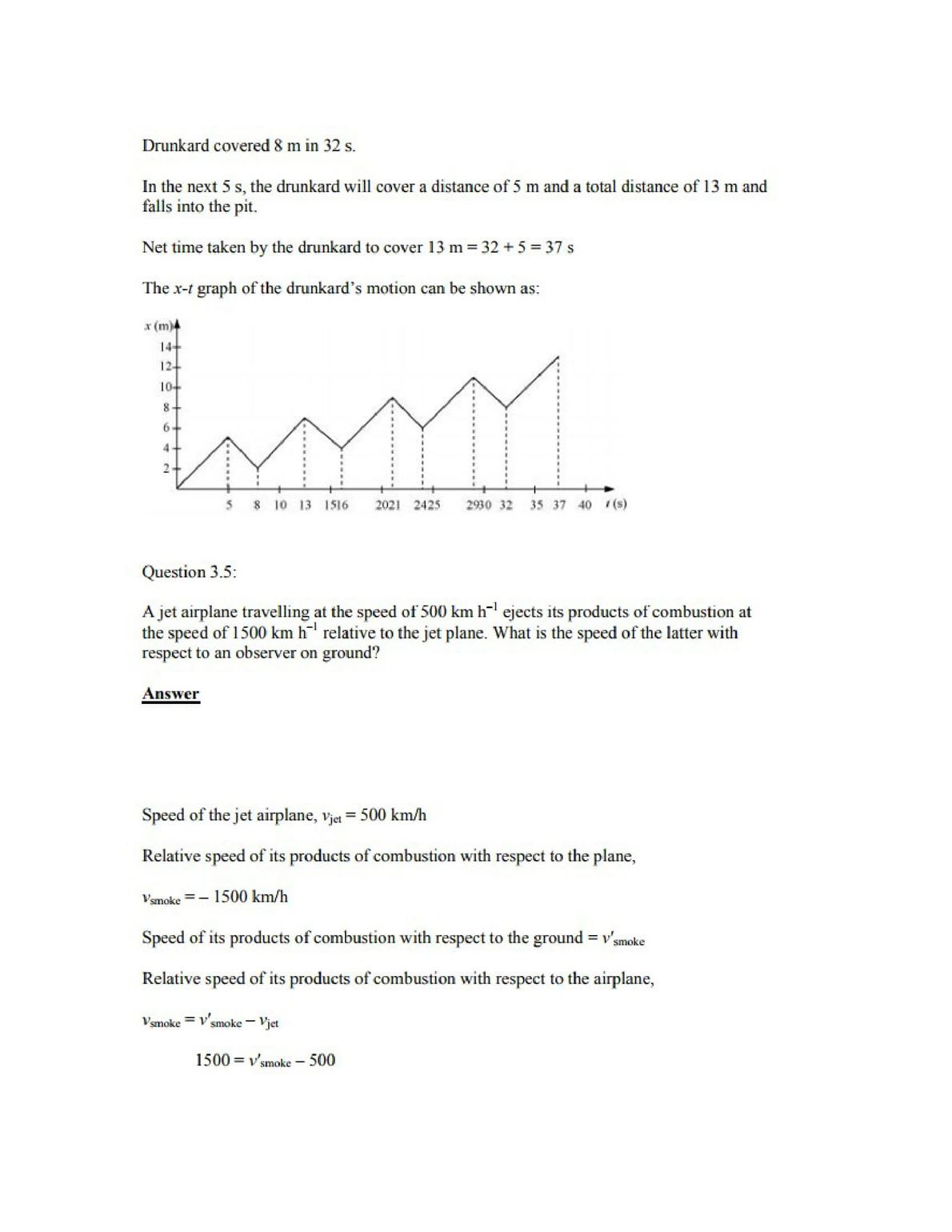 Physics Numericals For Class 11 Chapter 3 Complete Solution With 