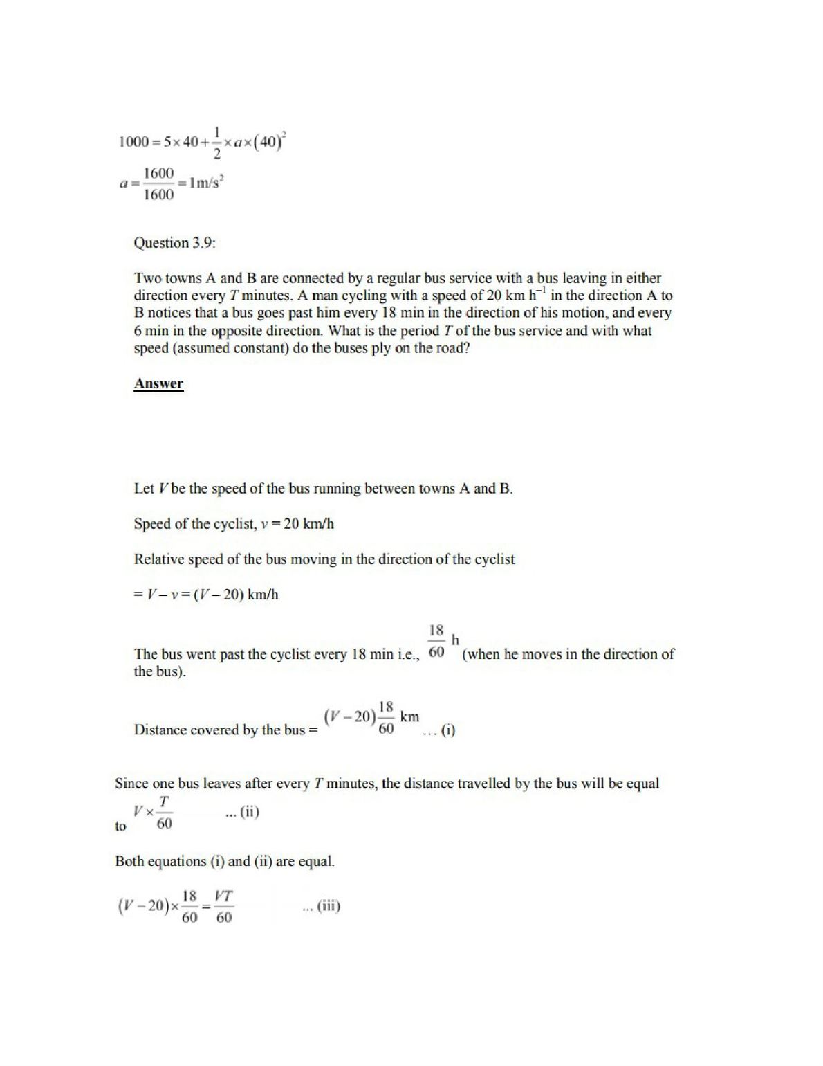 Physics numericals for class 11 chapter 3 complete solution with