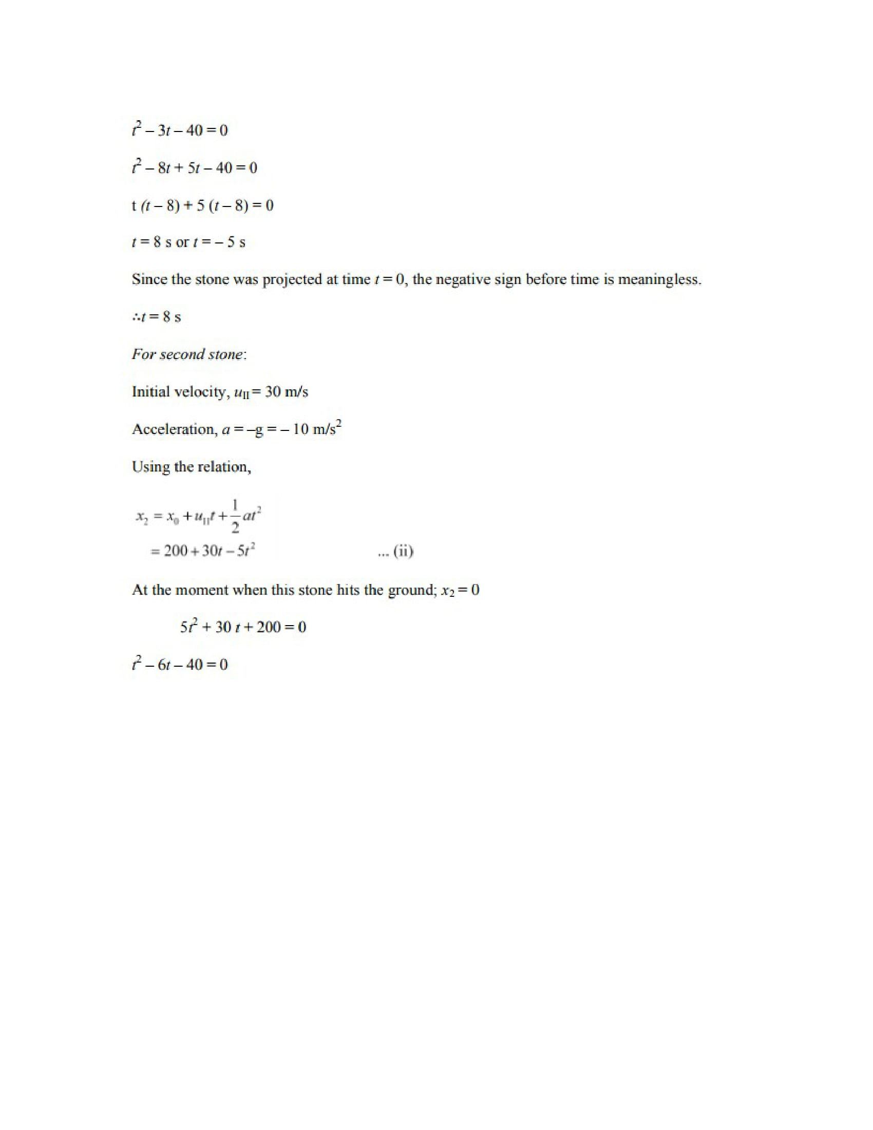 Physics Numericals Class 11 Chapter 3 37