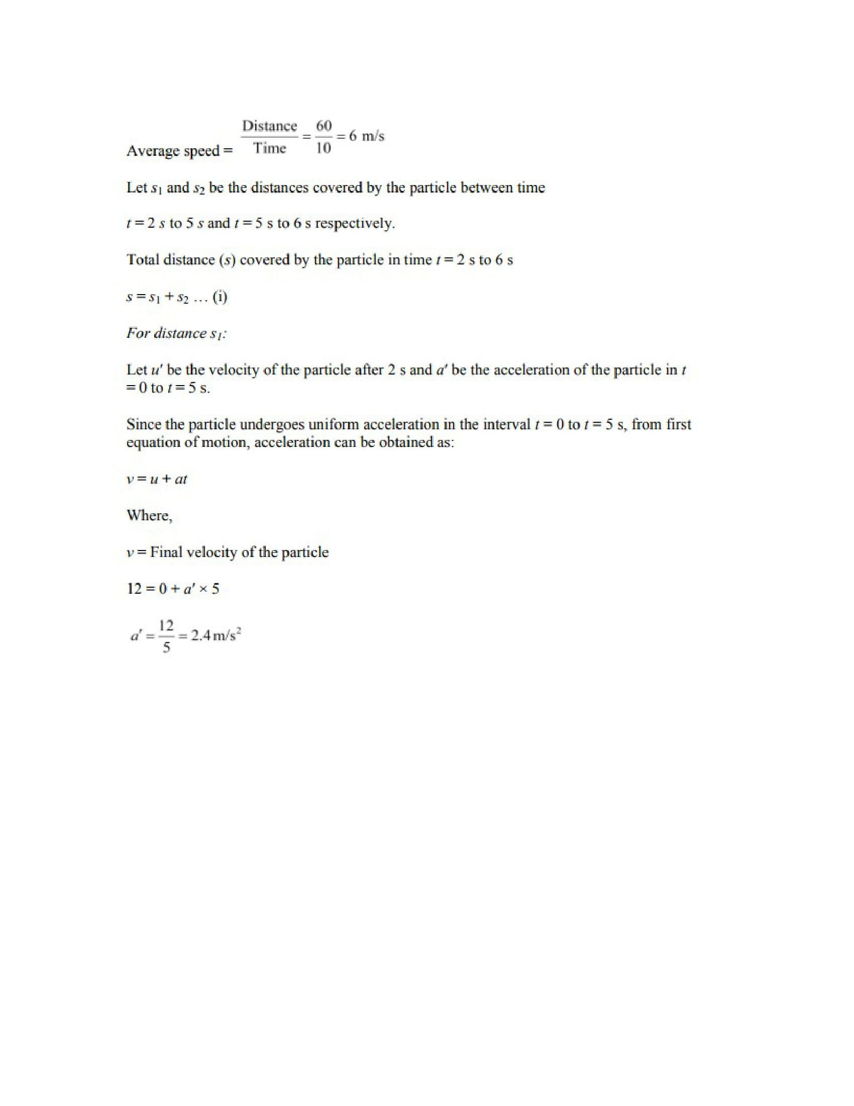 Class 9 Chapter 1 Physics Numericals