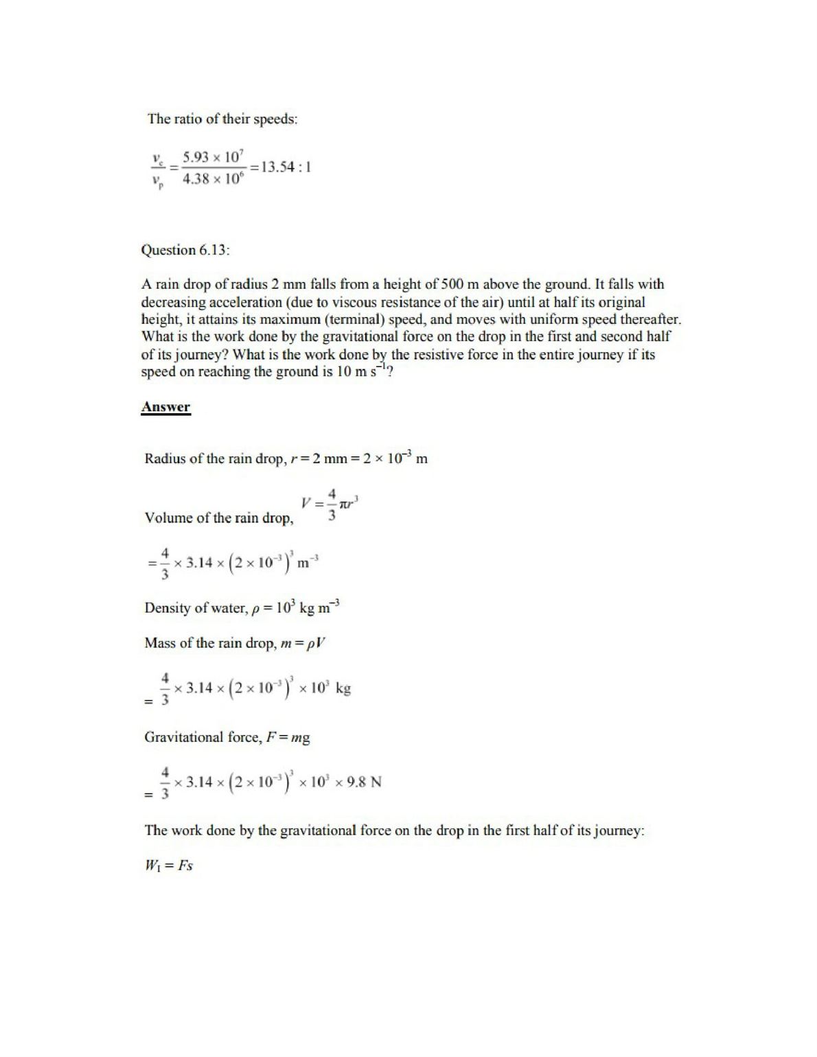 Physics Numericals Class 11 Chapter 6 17
