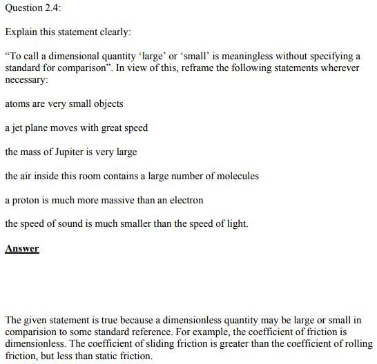 Physics Numericals Class 11 Chapter 2 10