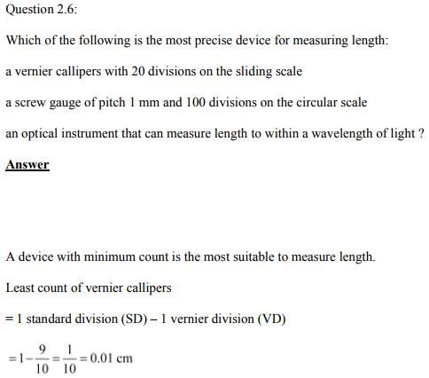 Physics Numericals Class 11 Chapter 2 14