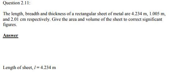 Physics Numericals Class 11 Chapter 2 25