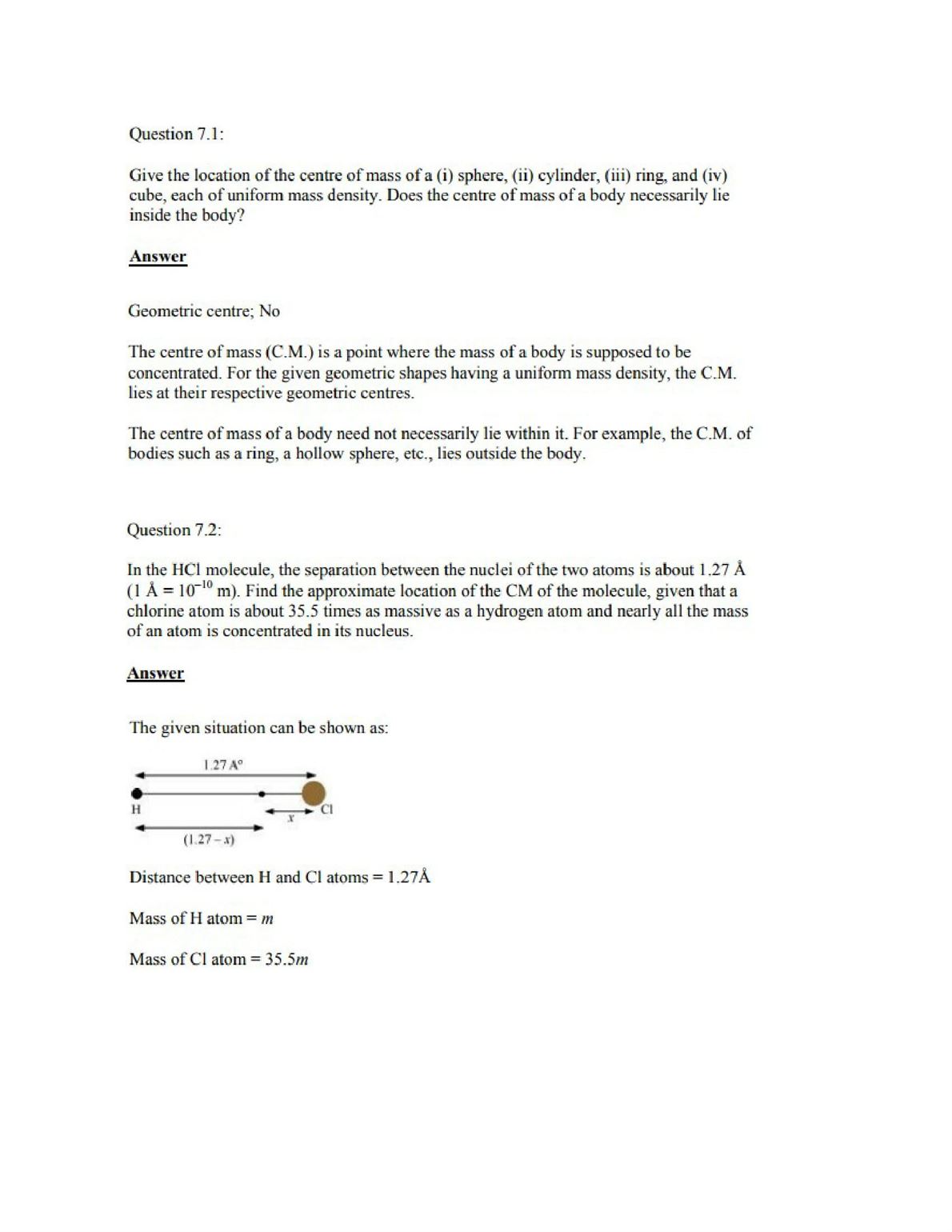 Physics Numericals Class 11 Chapter 7 1