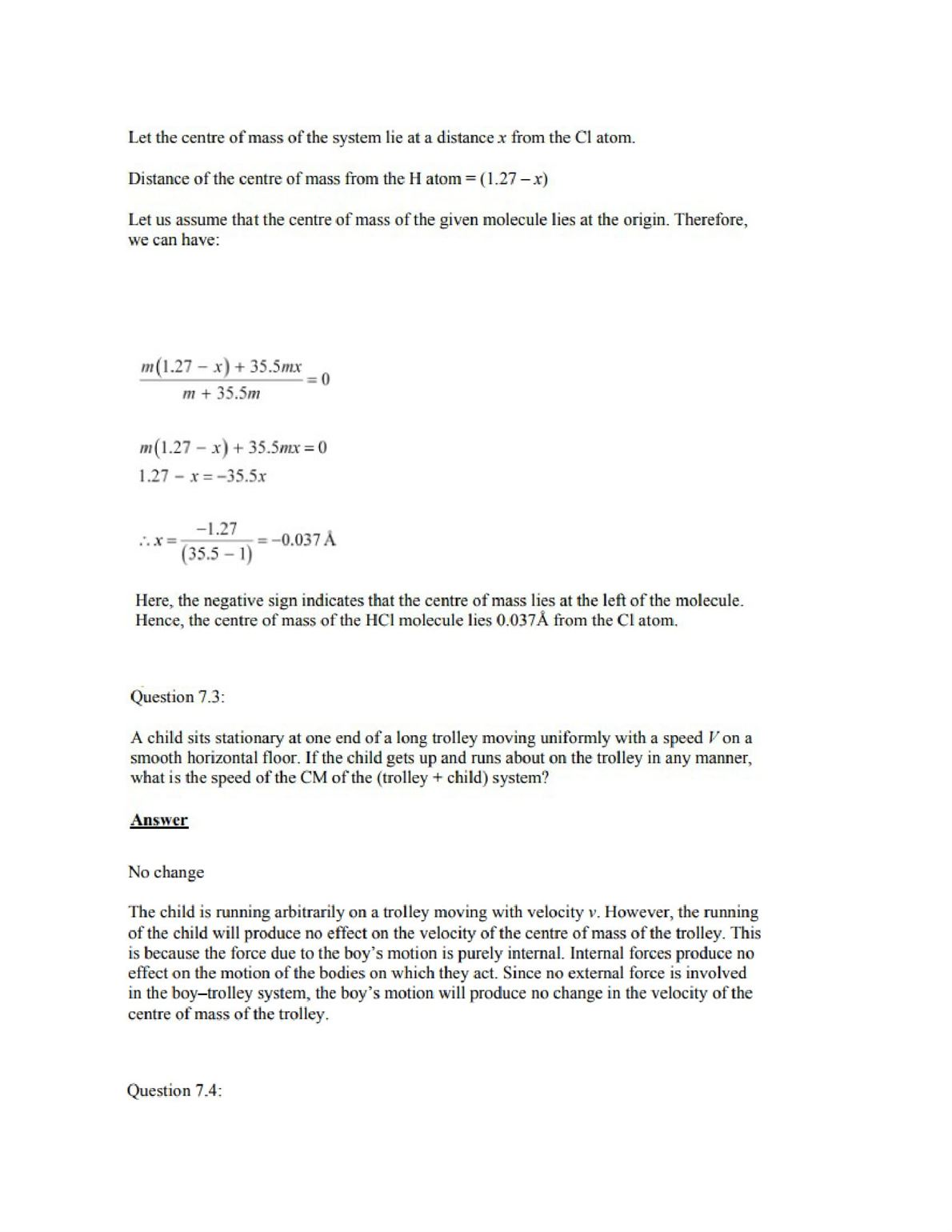 Physics Numericals Class 11 Chapter 7 2