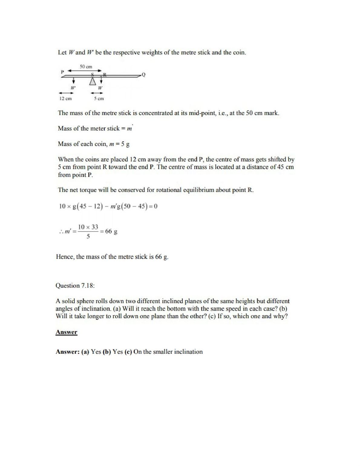 Physics Numericals Class 11 Chapter 7 21